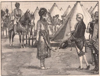 The Great Mogul Entering the English Camp AD 1765